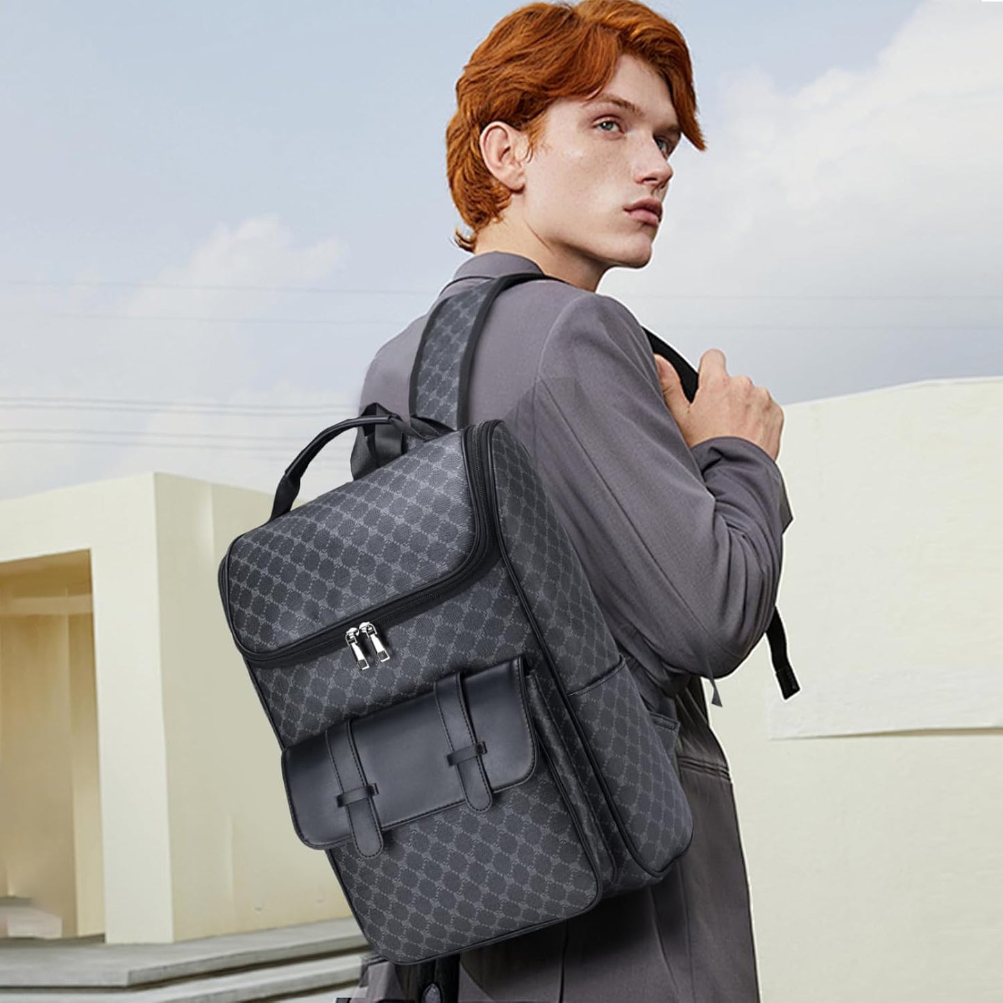 BOLSO DE  LUJO VINTAGE ESTAMPADO UNISEX